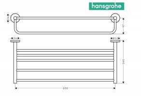 ESTANTE TOALLERO LOGIS UNIVERSAL HANSGROHE